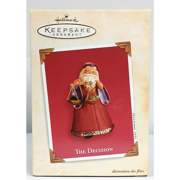 Hallmark Keepsake Christmas Ornament The Decision 2003 Naughty or Nice 3 7/8" - Picture 10 of 11